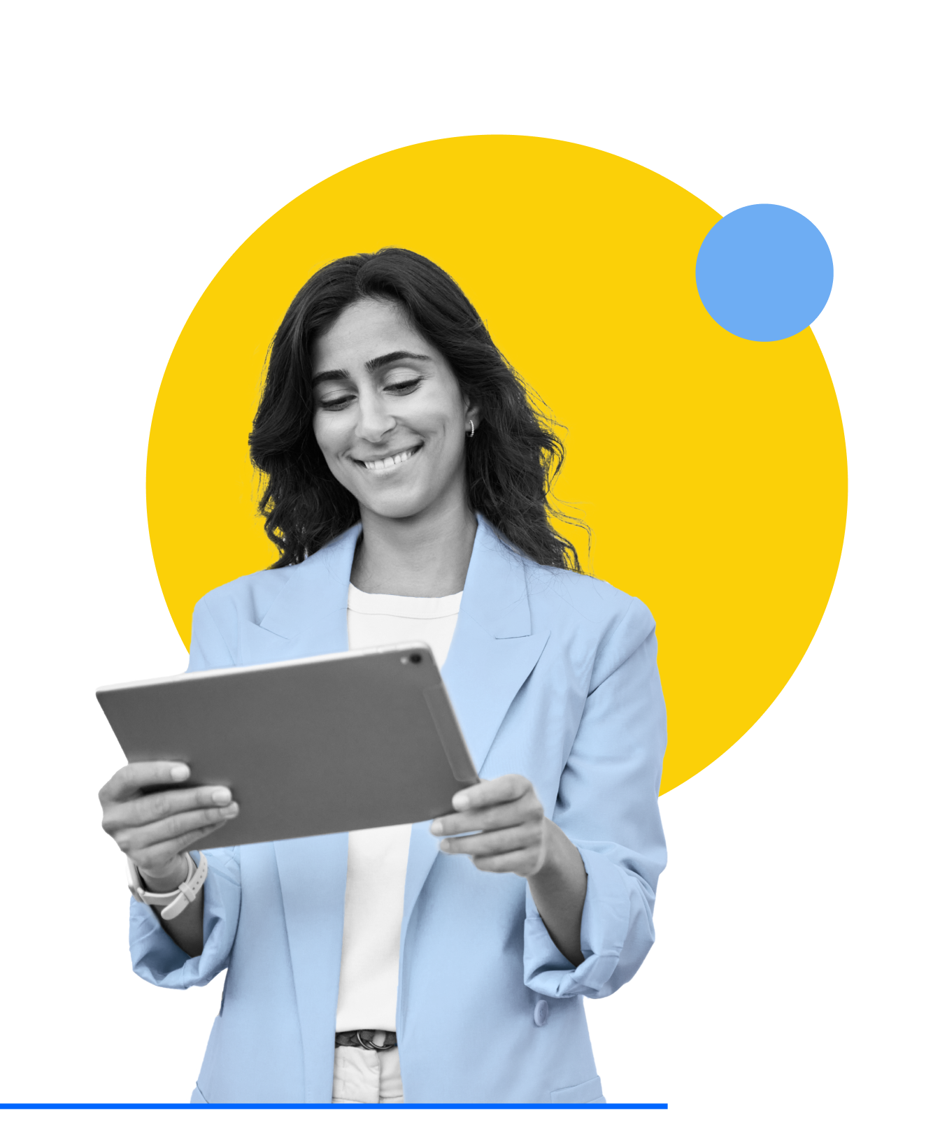 Businesswoman with tablet